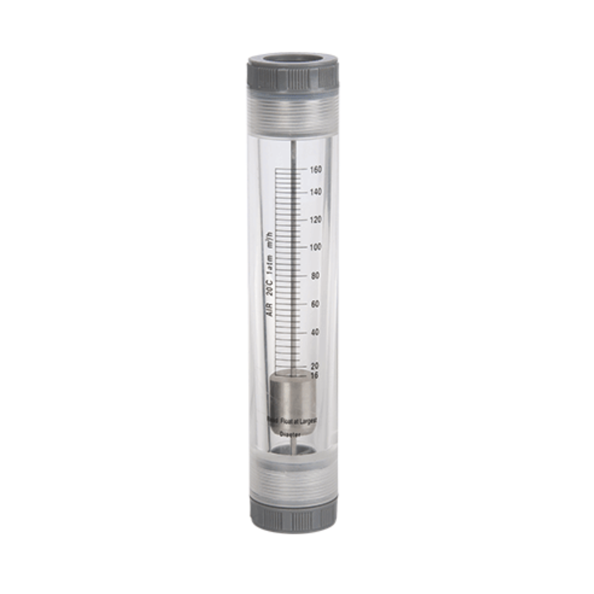 Caudalímetro para medición de flujo de agua.